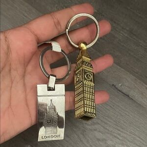 London Big Ben Keychains Set